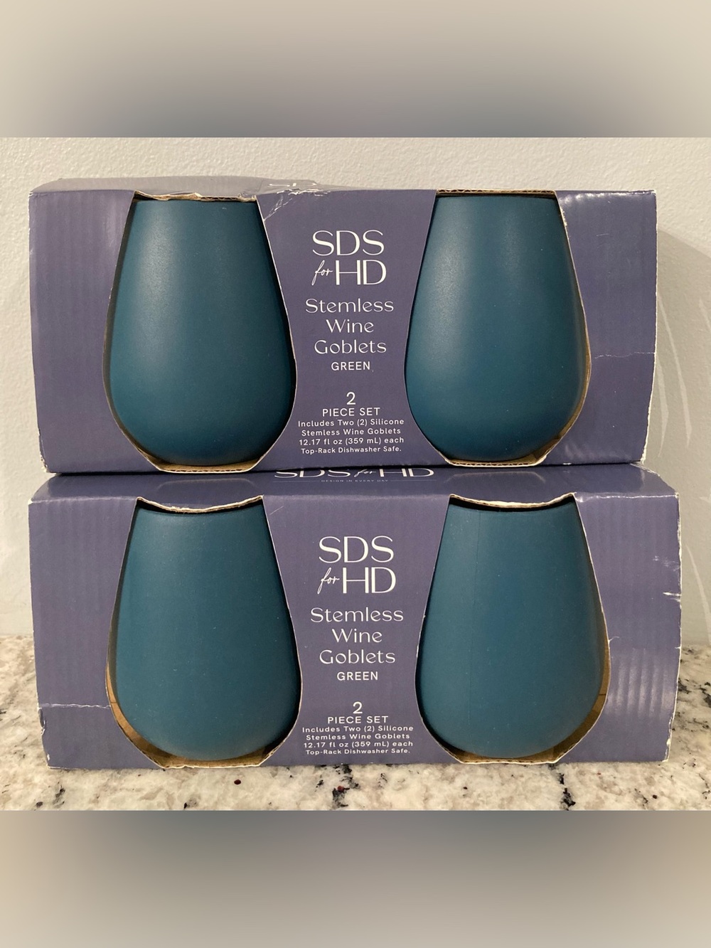 NEW SDS for HD Designs Silicone Stemless Wine Glasses